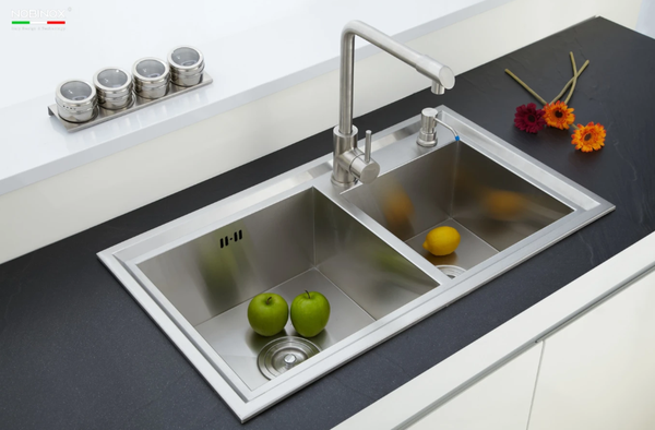 Chậu rửa bát 2 hố Nobinox Liken NL786