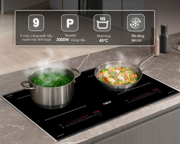 Bếp từ Chefs EH-DIH326 PRO  – Schott Ceran, Inverter