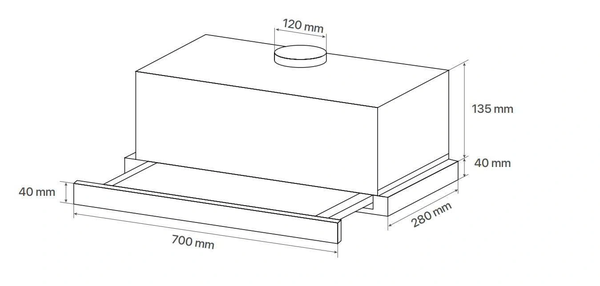 Máy Hút Mùi Âm Tủ Canzy CZ-H1570AT
