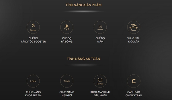 Bếp Từ Kocher X-Nano 8 nhập Đức, E.G.O, Kính tinh thể Nano Pháp