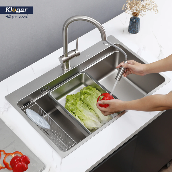Chậu rửa bát Kluger KF7850FS Plus – MOD Series sang trọng, tiện nghi