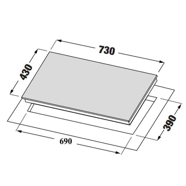 Bếp hỗn hợp 1 Từ 1 Hồng ngoại CZ TL875R