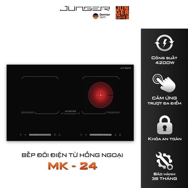 Bếp Điện Từ Hồng Ngoại Junger JG MK-24 - Inverter Đức - 4200W