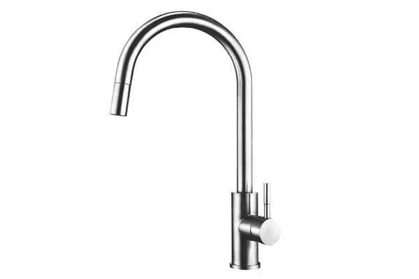 Vòi rửa bát dây rút GXF05 Dual Spray - Inox 304 Mạ PVD Chrome