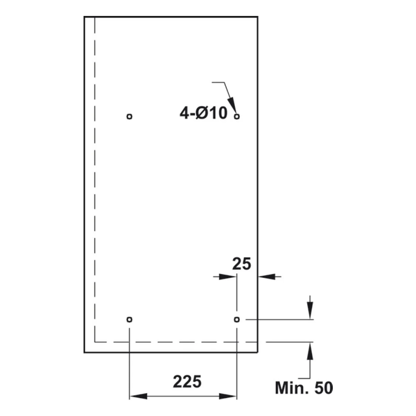 Rổ bát đĩa cố định Hafele Presto 544.40.033 - Inox 304 - 800mm