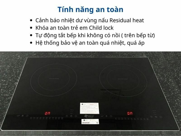 Bếp từ đôi Arber ABEI602 chính hãng