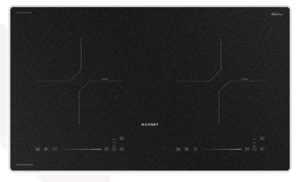 Bếp từ đôi Canzy CZ-I60002D | Kính Kanger Viền Nhôm | Inverter