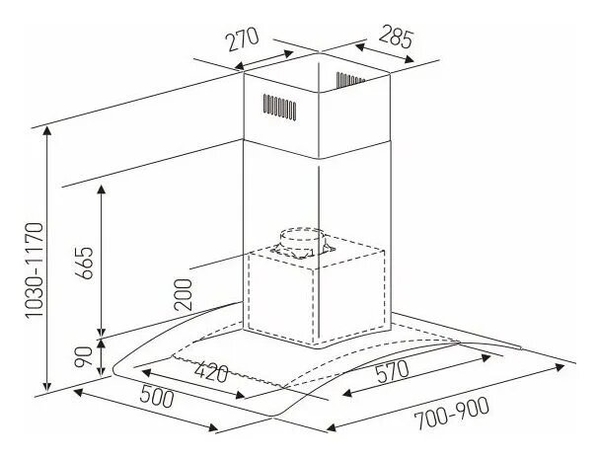 Máy hút mùi Arber ABTM01 700mm
