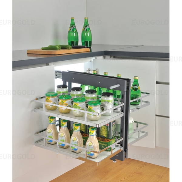 Kệ góc mở toàn phần Eurogold EC100 - Đáy Melamine