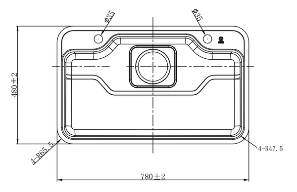 Chậu rửa bát 7848 1 hố Inox 304 - BH 10 năm
