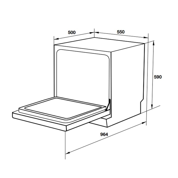 Máy rửa bát để bàn Hafele HDW-T5532B 538.21.341