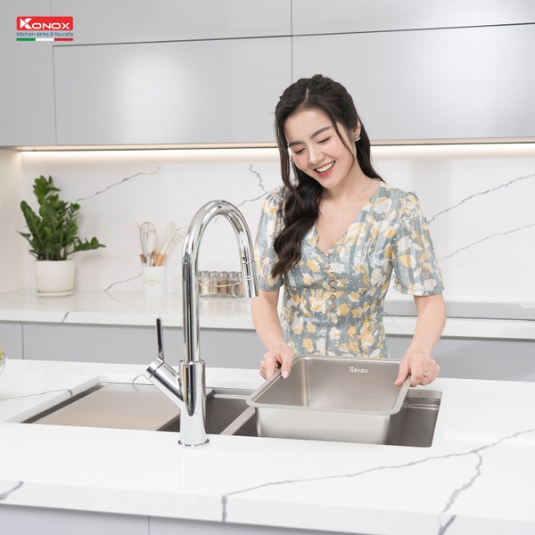 Chậu rửa bát Konox KN8646DU Dekor