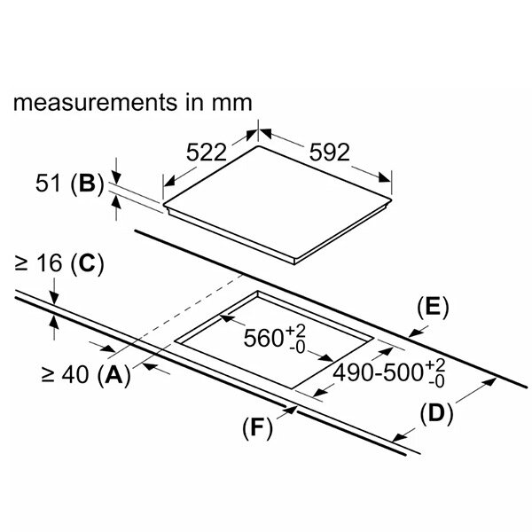 Bếp từ Bosch PUC631BB5E Serie 4 nhập Spain - 3 Vùng Nấu