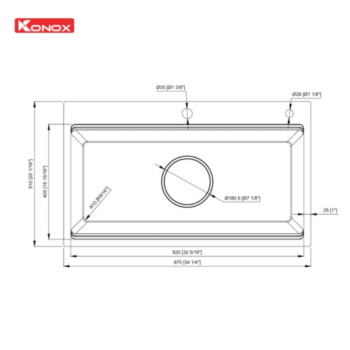 Chậu Rửa Bát KN8751TS Dekor: Chống Xước Linen - Workstation Sink