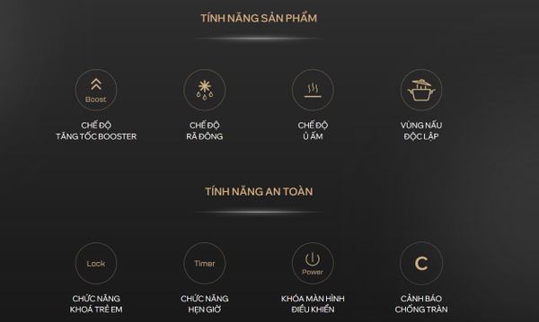 Bếp Từ Kocher X-Nano 8 Plus nhập Đức, Kính Pháp tinh thể Nano Chống Xước