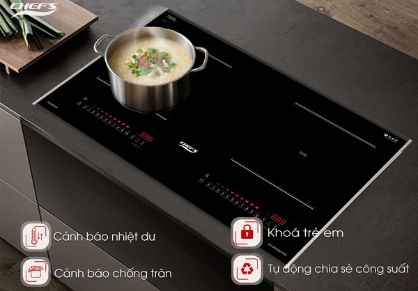Bếp từ Chefs EH-DIH326 PRO  – Schott Ceran, Inverter