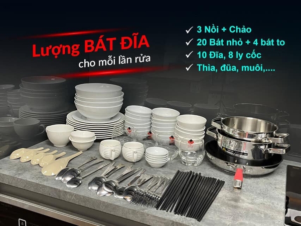 Máy rửa bát Latino LT-DSW815EU SERI 8 | 15 Bộ | Sấy PTC
