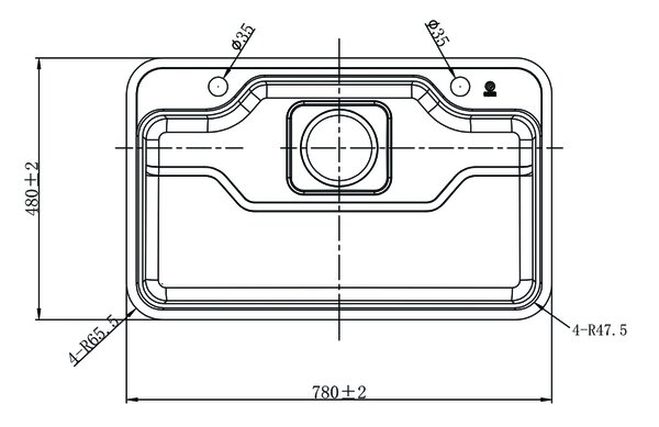 Chậu rửa bát Nhật Bản OGIER Chống xước GLC 7848D