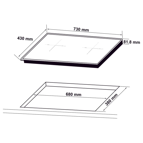 Bếp từ Hafele HC-I73242B - Schott Ceran, SKU 536.61.857