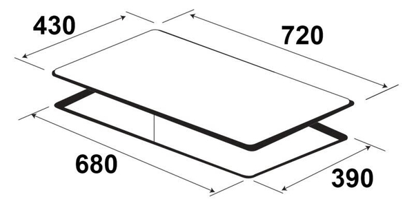Bếp từ đôi KAFF KF-SD300II nhập Malaysia
