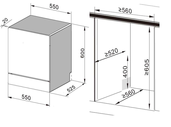 Máy rửa bát độc lập 11 bộ - Canzy CZ-11QAM Serial 8.0