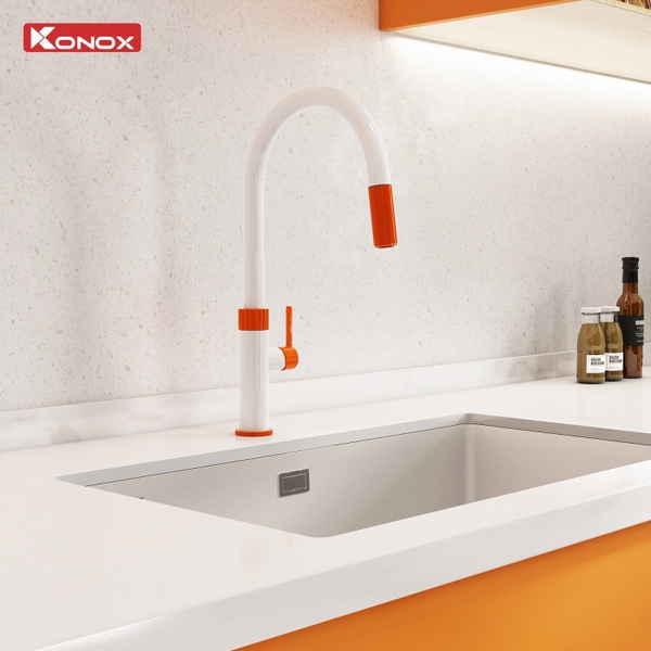 Vòi rửa bát Konox Lasi Orange