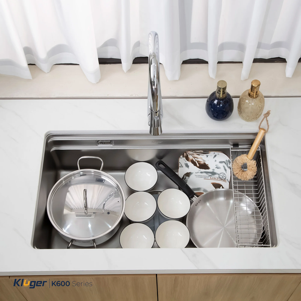 Chậu rửa bát Kluger KG7644FS Basic – Linen cao cấp, bền đẹp