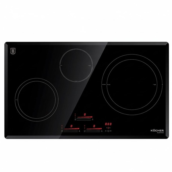 Bếp từ 3 vùng nấu Kocher DI-855GE - Nhập Đức - Kính Schott Ceran