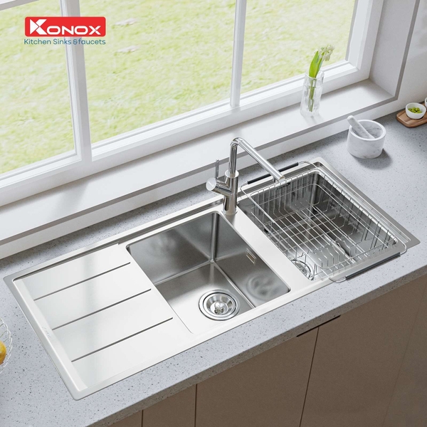 Chậu rửa bát Konox Beta 1160 - Bàn trái