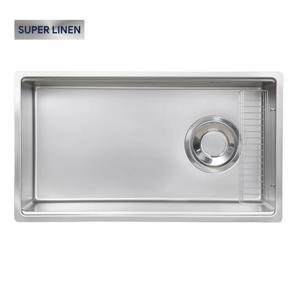 Chậu rửa bát Kluger KY8045SL Basic – Super Linen Inox Posco 304