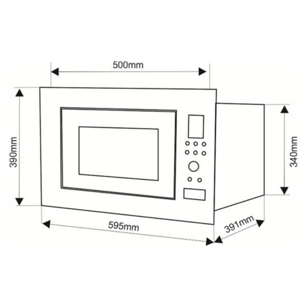 Lò vi sóng kết hợp nướng âm tủ FS MOV 01