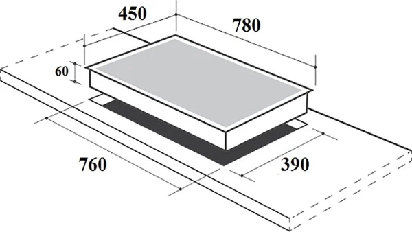 Bếp từ 3 vùng nấu Canzy CZ-ML86GA - Malaysia