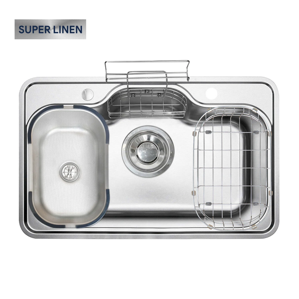Chậu rửa bát Kluger KT8050SL Plus - INOX 304 Super Linen
