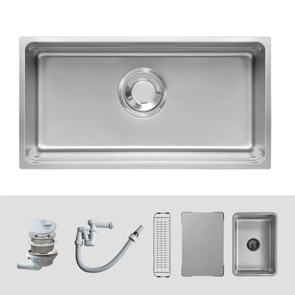 Chậu rửa bát Kluger KU8844FS Plus – Inox 304 chống xước, chống ồn