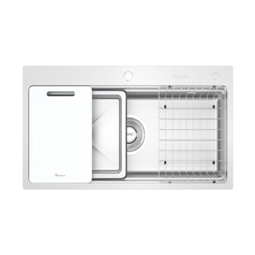Chậu Rửa Bát KN8751TS Dekor: Chống Xước Linen - Workstation Sink