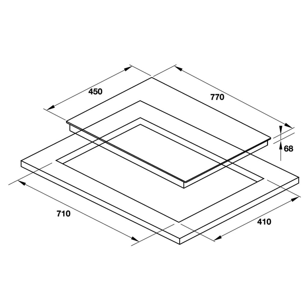 Bếp hỗn hợp từ và điện Hafele HC-M772D - 536.61.695