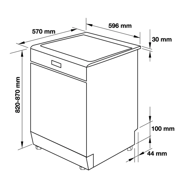 Máy rửa chén Hafele HDW-F60C (533.23.200) - Độc lập - 15 Bộ