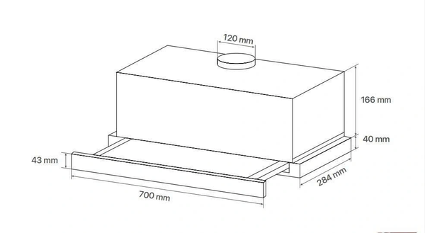 Máy hút mùi âm tủ Canzy CZ-H1070AT