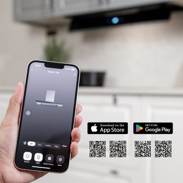 Máy hút mùi âm tủ Malloca Space MH 900SP - Điều khiển Smarthome