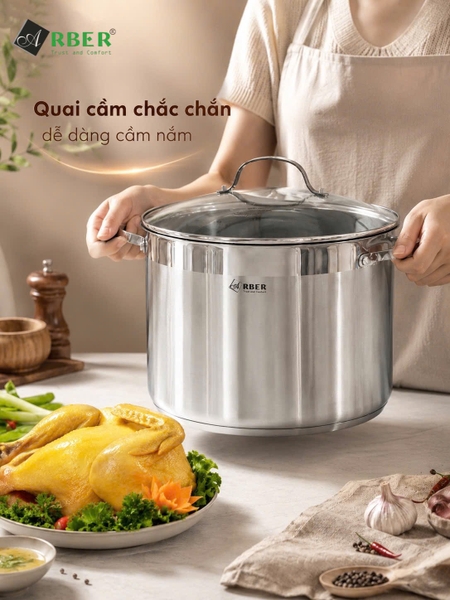 Nồi Luộc Gà Arber AN-LG30CC Inox 30cm