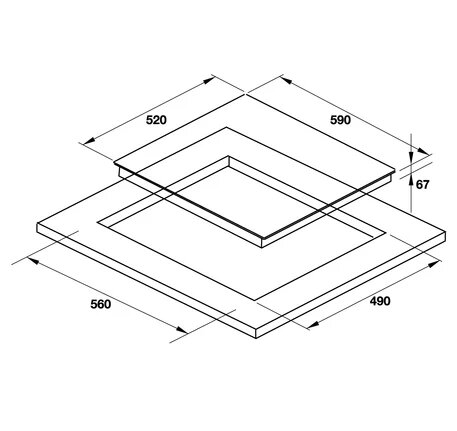 Bếp hồng ngoại 3 vùng nấu Hafele HC-R603D - 536.01.901