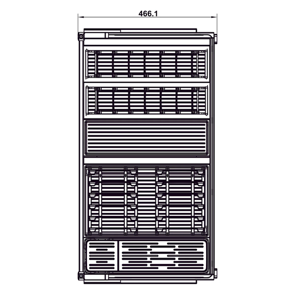 Rổ bát đĩa kéo trên Hafele Utensio Plus H2 545.14.307 | Màu Than Chì (700mm)