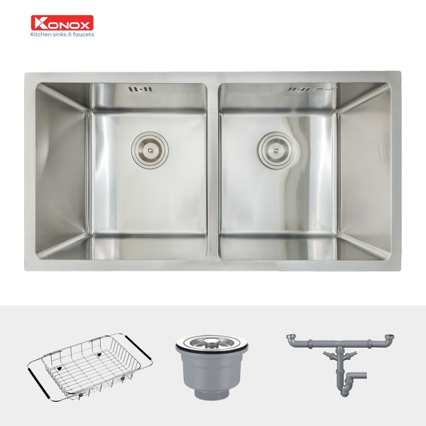 Chậu rửa bát Konox KN7544DUB - 2 Hố