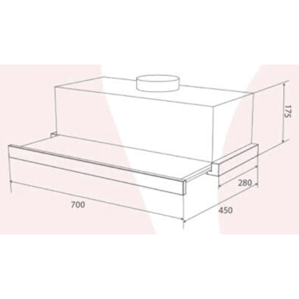 Máy hút mùi âm tủ Canzy CZ H1270AT