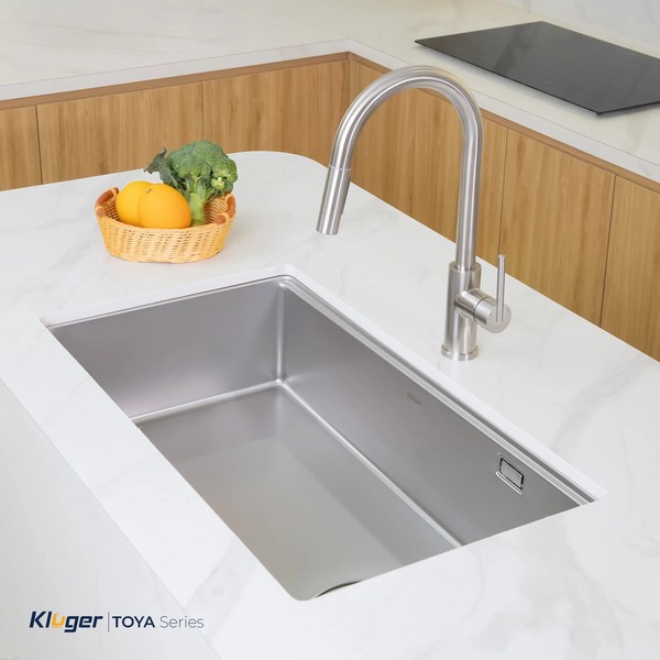 Chậu rửa bát Kluger KY8045SL Basic – Super Linen Inox Posco 304
