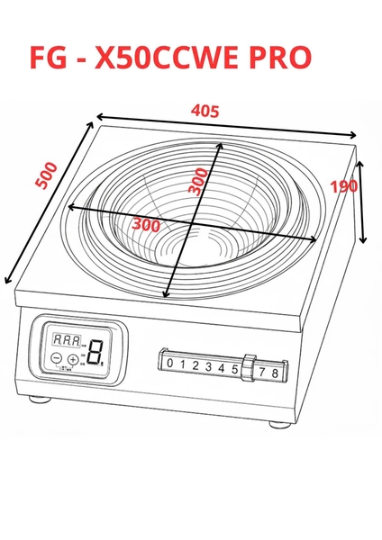 Bếp từ công nghiệp Fuger FG - X50CCWE PRO 5000W