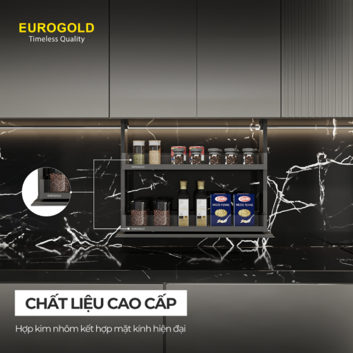 Giá Gia Vị Điện Rổ Vách Kính Eurogold ESL8860