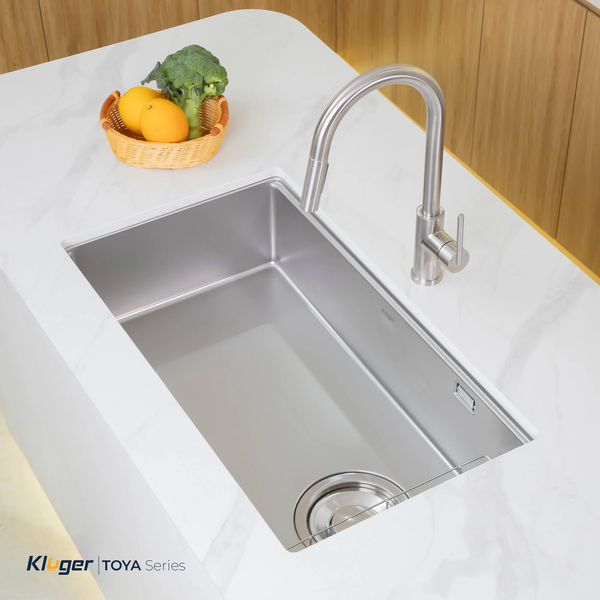 Chậu rửa bát Kluger KY8045SL Basic – Super Linen Inox Posco 304