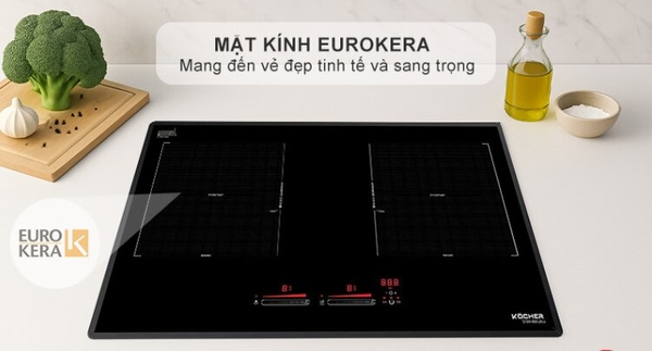 Bếp Từ Kocher DIB4-888 Plus nhập Đức - Inverter G5, Kính Eurokera Pháp