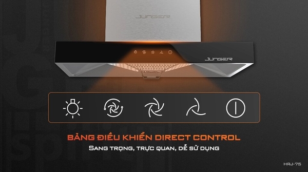 Máy Hút Mùi Junger JG HRJ-75 - Công Suất 1400m3/h - Chuẩn Đức